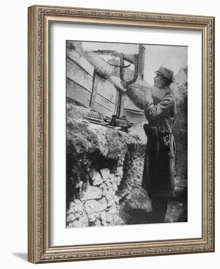 French Trench Periscope Rifle, 1915-null-Framed Giclee Print