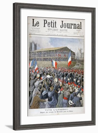 French Troops Embarking for China, 1900-Eugene Damblans-Framed Giclee Print