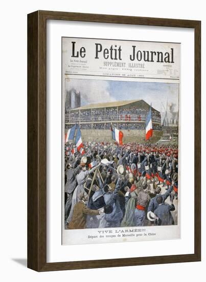 French Troops Embarking for China, 1900-Eugene Damblans-Framed Giclee Print