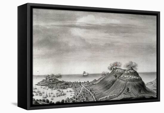 French Troops Occupy Grenada, July 1779, American War of Independence, Grenada-null-Framed Premier Image Canvas