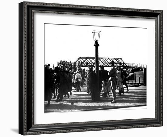 French Troops, Tientsin, China, 1900-null-Framed Giclee Print