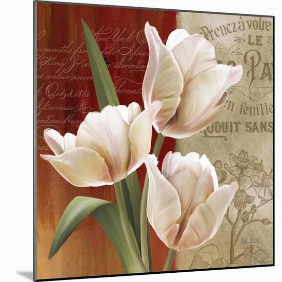 French Tulip Collage II-Abby White-Mounted Art Print