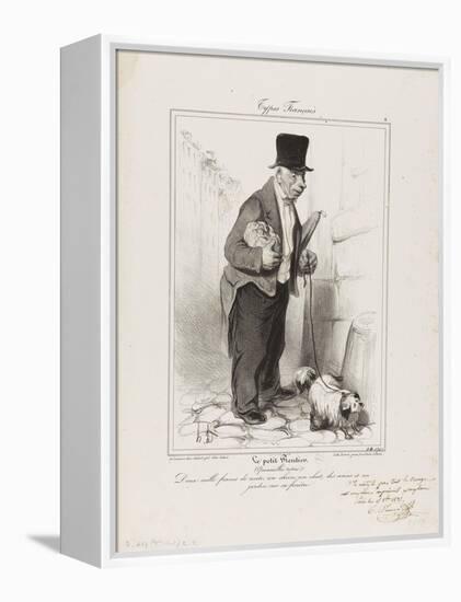 French Types: the Man with Small Private Income-Honore Daumier-Framed Premier Image Canvas