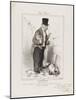 French Types: the Man with Small Private Income-Honore Daumier-Mounted Giclee Print