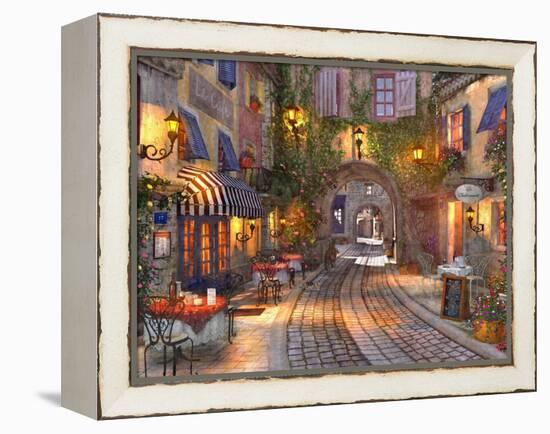 French Walkway (Variant 1)-Dominic Davison-Framed Stretched Canvas