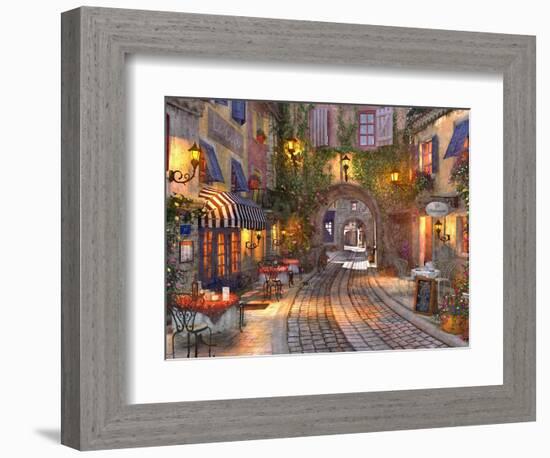 French Walkway (Variant 1)-Dominic Davison-Framed Premium Giclee Print