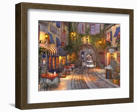 French Walkway (Variant 1)-Dominic Davison-Framed Premium Giclee Print