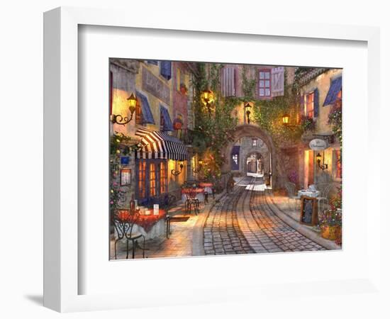 French Walkway (Variant 1)-Dominic Davison-Framed Premium Giclee Print