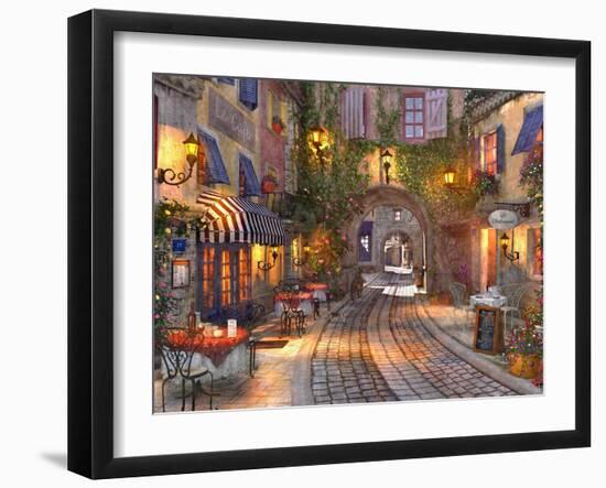 French Walkway (Variant 1)-Dominic Davison-Framed Art Print