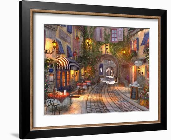 French Walkway (Variant 1)-Dominic Davison-Framed Art Print