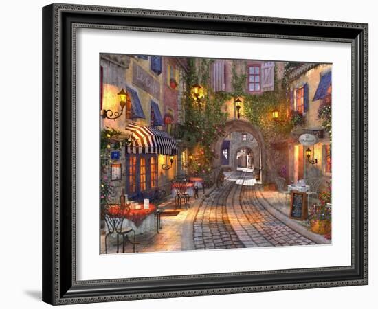 French Walkway (Variant 1)-Dominic Davison-Framed Art Print