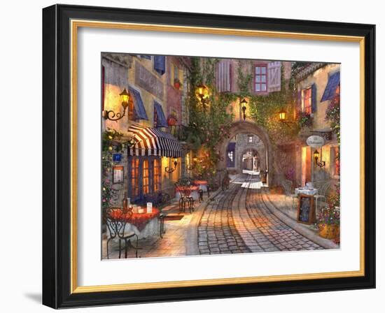 French Walkway (Variant 1)-Dominic Davison-Framed Art Print