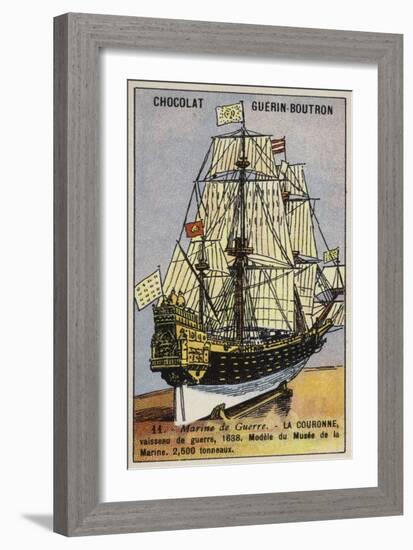 French Warship Couronne, 1638-null-Framed Giclee Print