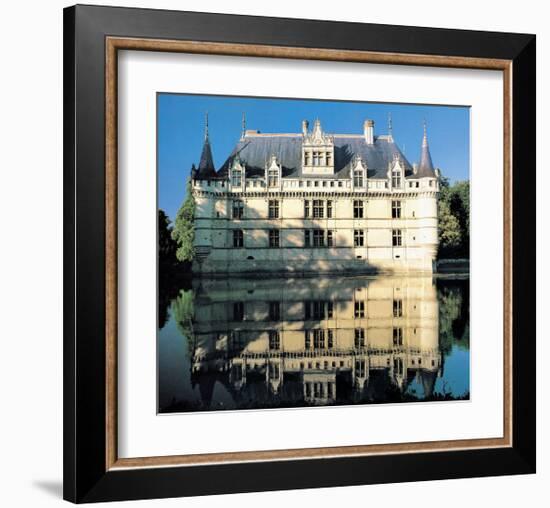 French Water Chateau-null-Framed Art Print