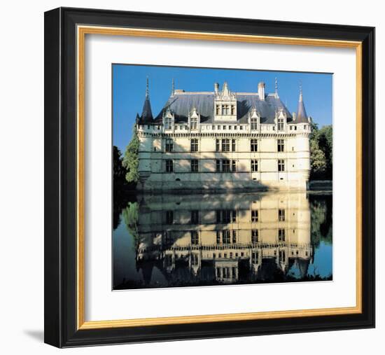 French Water Chateau-null-Framed Art Print