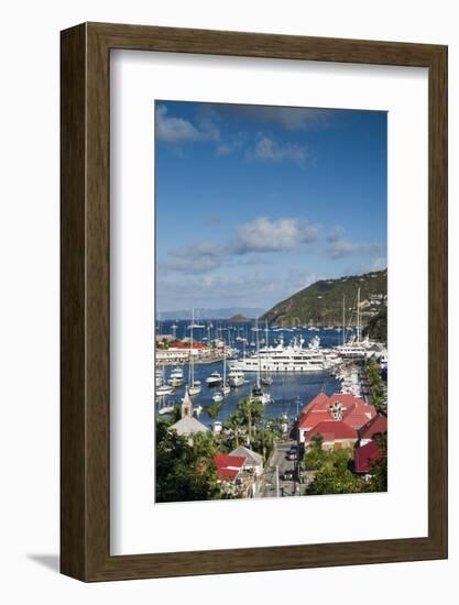 French West Indies, St-Barthelemy. Gustavia Harbor-Walter Bibikow-Framed Photographic Print