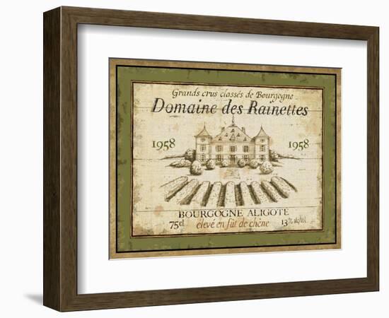 French Wine Label III-Daphne Brissonnet-Framed Premium Giclee Print