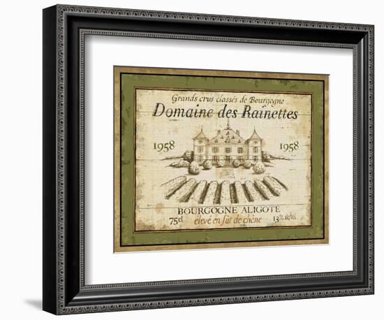 French Wine Label III-Daphne Brissonnet-Framed Premium Giclee Print