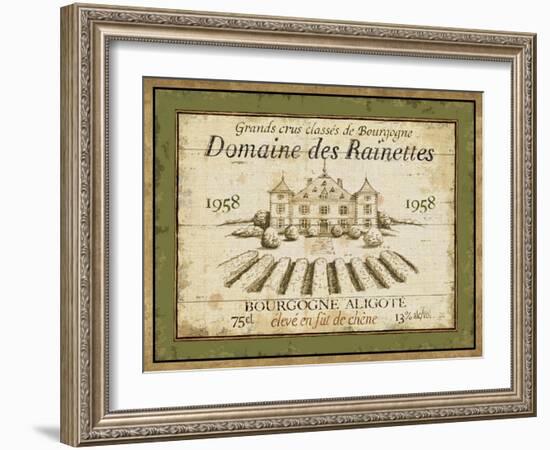 French Wine Label III-Daphne Brissonnet-Framed Art Print