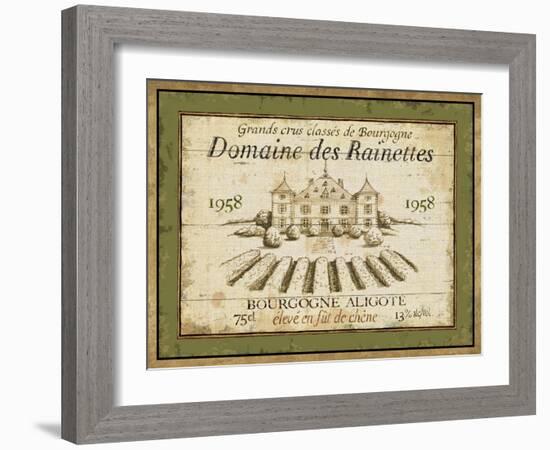 French Wine Label III-Daphne Brissonnet-Framed Art Print