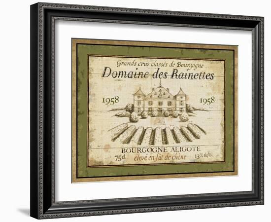 French Wine Label III-Daphne Brissonnet-Framed Art Print