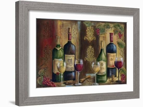 French Wine Tasting-Marilyn Dunlap-Framed Art Print