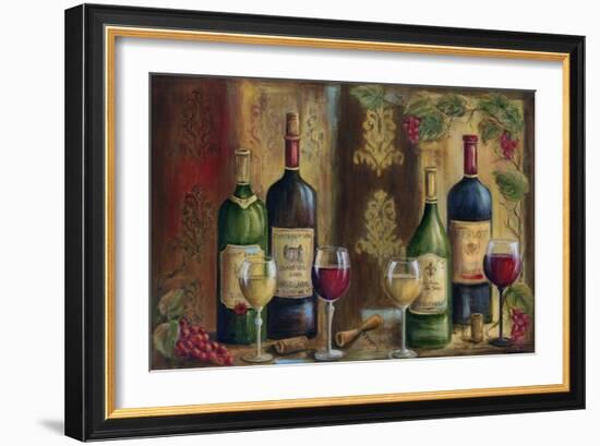 French Wine Tasting-Marilyn Dunlap-Framed Art Print