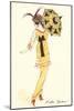 French Women's Art Deco Fashion-Found Image Press-Mounted Giclee Print