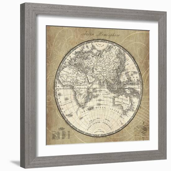 French World Map II-Sue Schlabach-Framed Art Print