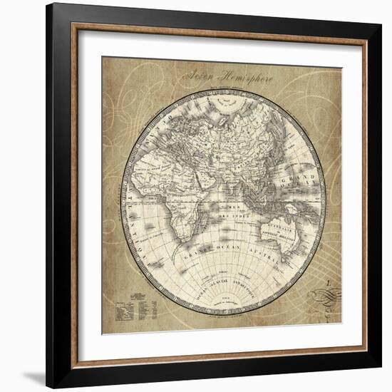 French World Map II-Sue Schlabach-Framed Art Print