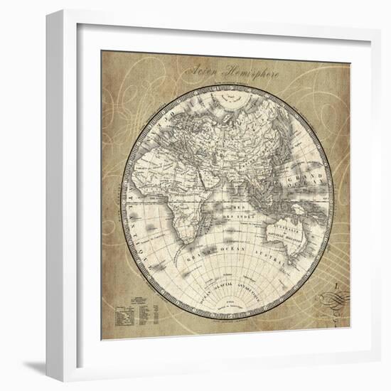 French World Map II-Sue Schlabach-Framed Art Print