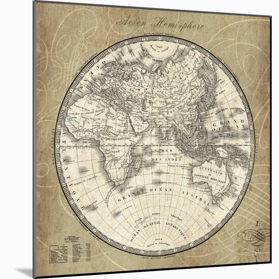 French World Map II-Sue Schlabach-Mounted Art Print
