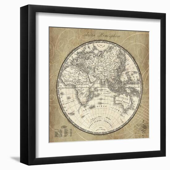 French World Map II-Sue Schlabach-Framed Art Print