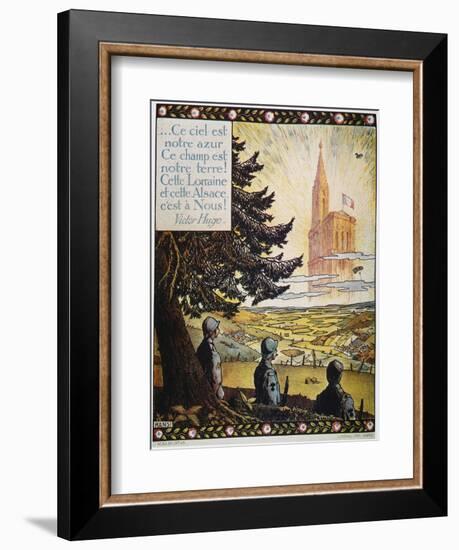 French World War I Poster-Hansi-Framed Premium Giclee Print