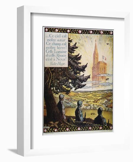 French World War I Poster-Hansi-Framed Premium Giclee Print