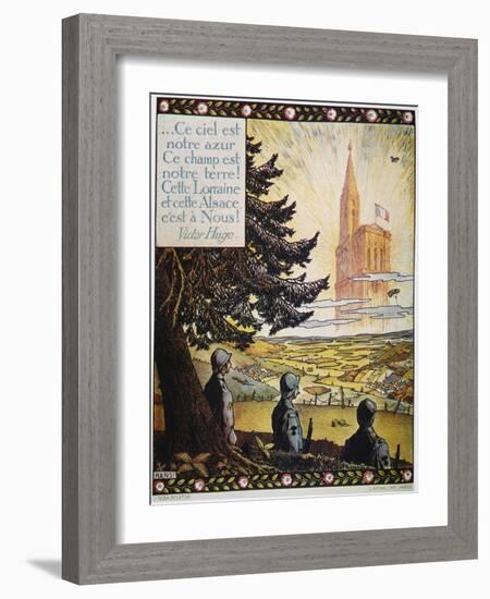 French World War I Poster-Hansi-Framed Giclee Print