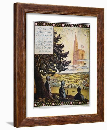 French World War I Poster-Hansi-Framed Giclee Print