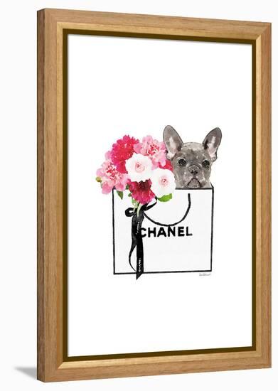 Frenchie & Shopping II-Amanda Greenwood-Framed Stretched Canvas