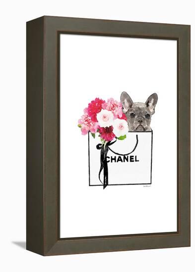 Frenchie & Shopping II-Amanda Greenwood-Framed Stretched Canvas