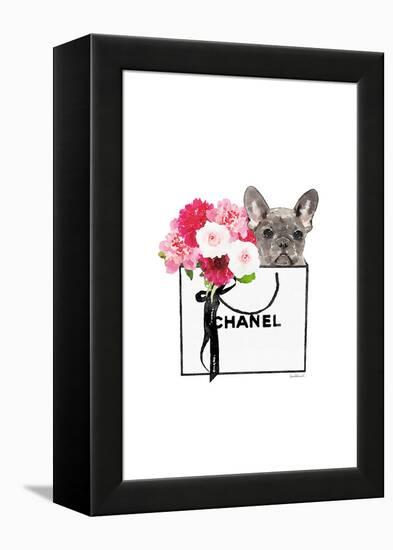 Frenchie & Shopping II-Amanda Greenwood-Framed Stretched Canvas