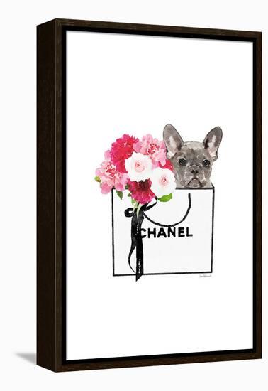 Frenchie & Shopping II-Amanda Greenwood-Framed Stretched Canvas