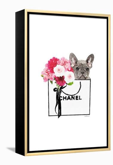 Frenchie & Shopping II-Amanda Greenwood-Framed Stretched Canvas