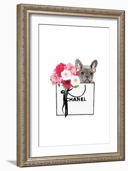 Frenchie & Shopping II-Amanda Greenwood-Framed Art Print