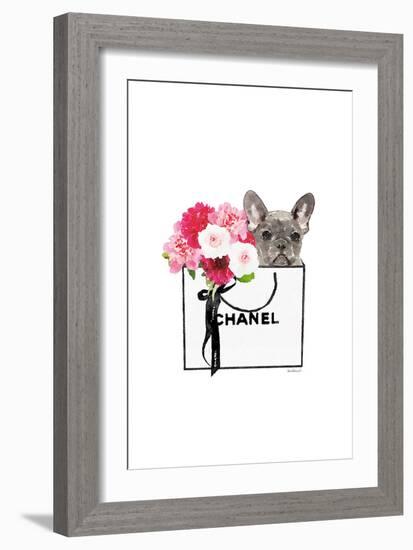 Frenchie & Shopping II-Amanda Greenwood-Framed Art Print