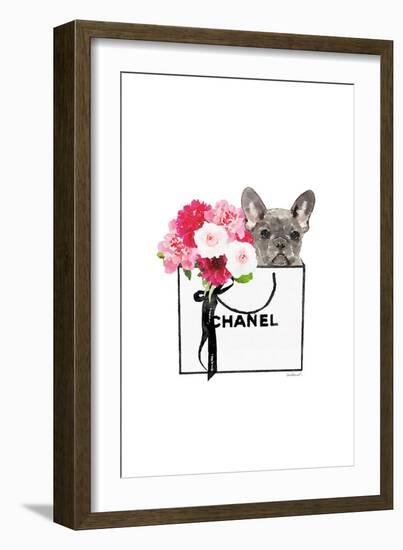 Frenchie & Shopping II-Amanda Greenwood-Framed Art Print