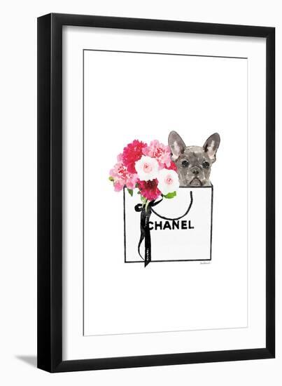 Frenchie & Shopping II-Amanda Greenwood-Framed Art Print