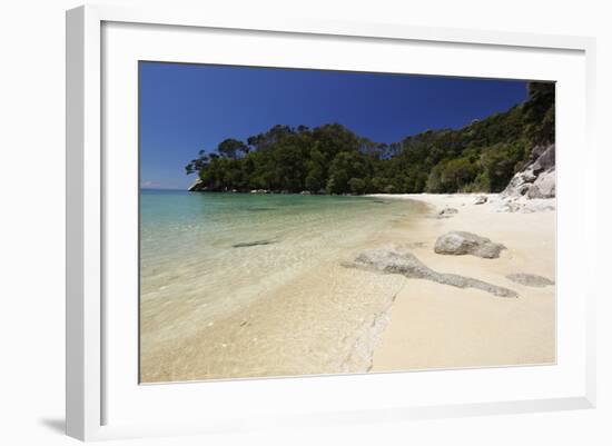 Frenchman's Bay Beach, Abel Tasman National Park, Nelson Region, South Island, New Zealand, Pacific-Stuart Black-Framed Photographic Print