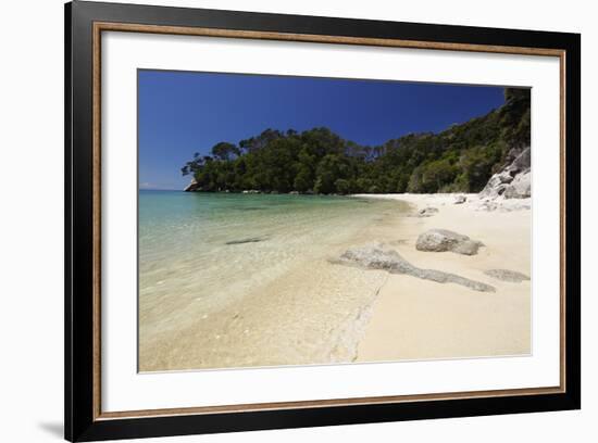 Frenchman's Bay Beach, Abel Tasman National Park, Nelson Region, South Island, New Zealand, Pacific-Stuart Black-Framed Photographic Print