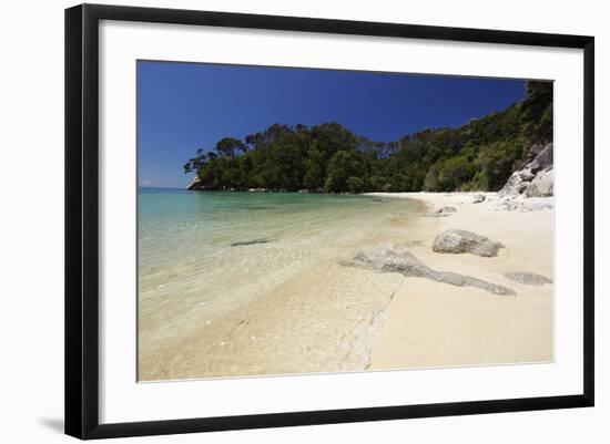 Frenchman's Bay Beach, Abel Tasman National Park, Nelson Region, South Island, New Zealand, Pacific-Stuart Black-Framed Photographic Print