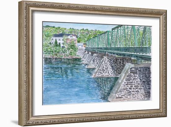 Frenchtown Bridge, 2004-Anthony Butera-Framed Giclee Print